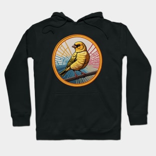 Canary Embroidered Patch Hoodie